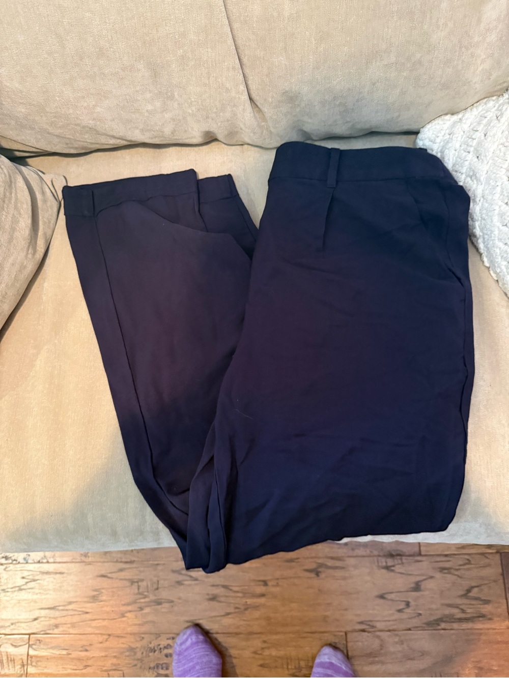 LOFT stretch waist Navy Dress Pants - Straight Fit